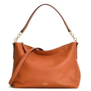 Kate Spade Larchmont Avenue Alena Shoulder Bag Warm Cognac Brown Tan Crossbody